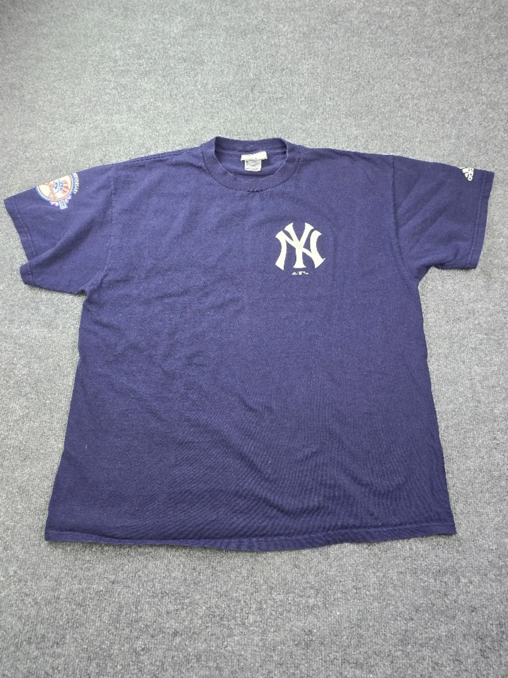 VTG Y2K 2003 New York Yankees Adidas Men XL 100th Anniversary 100 Years T Shirt